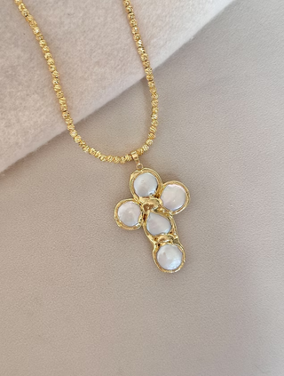Pearl Cross Pendant
