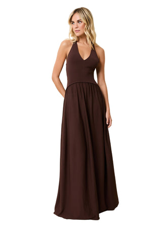 Maggie Dress-Raisin Brown
