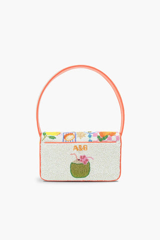 Floral Beaded Shoulder Bag
