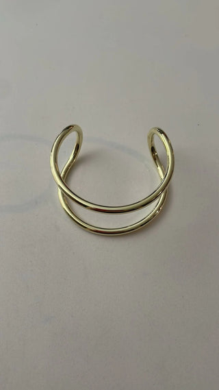 Catasha Cuff-Brushed 18K Gold Plated
