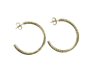 Petite Hammered Everybody's Favorite Hoops-Brushed 18K Gold Plated