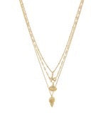 3 Layer Sealife Charm Necklace
