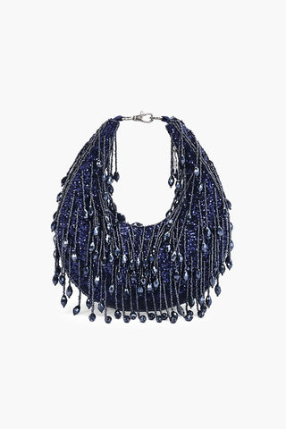 Crystal Veil Cresent Hobo Bag