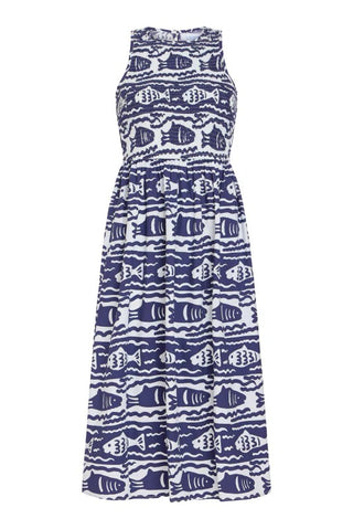 Stroll Dress- Fish Print