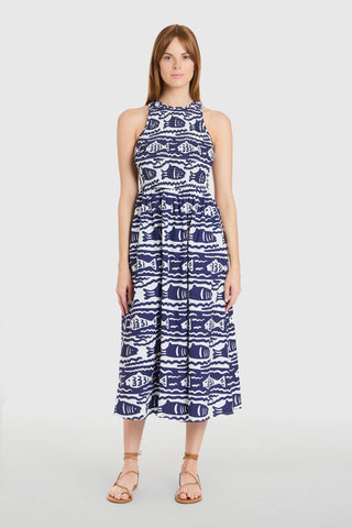 Stroll Dress- Fish Print