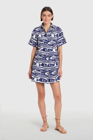Dock Dress- Fish Print