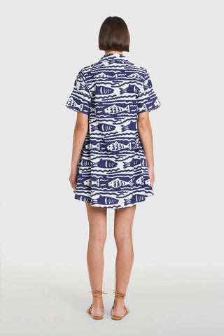 Dock Dress- Fish Print