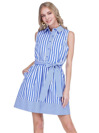 Buttons Sleeveless Dress