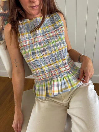 Alma Shirred Top