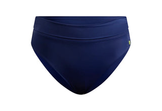Fold Over Midi Brief-Navy