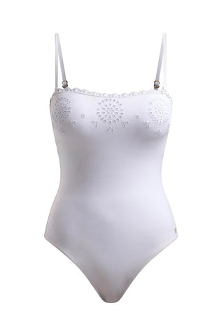Broderie One Piece -White