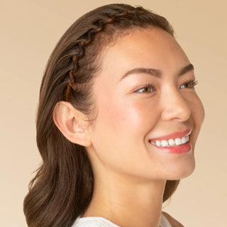 Zig Zag Headband Black-Tort