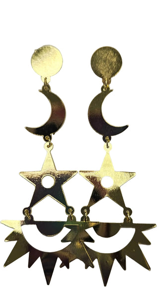 Sun, Moon, & Stars Earrings