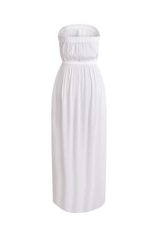 Strapless Beach Dress-White