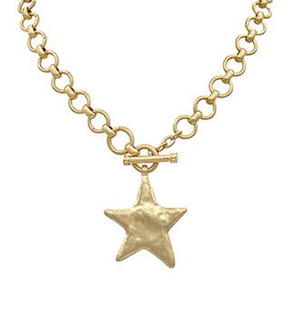 Hammered Star Necklace