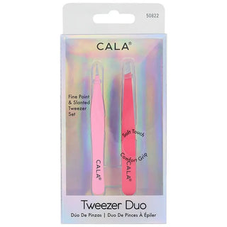 Cala Soft Touch: Tweezer Duo Fine Point & Slanted Set