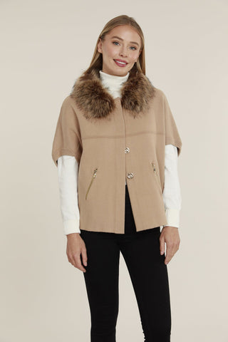 Faux Fur Trim Crdgn