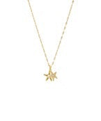Pave Starfish & Pearl Necklace