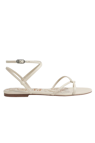 Elliana Strappy Flat Sandal-Bright White