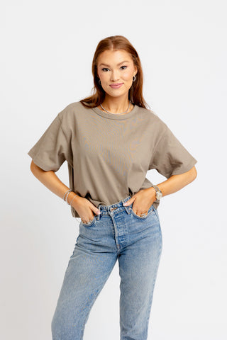 Solid Knit Crew Tee