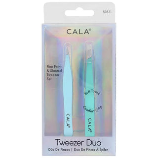 Cala Soft Touch: Tweezer Duo Fine Point & Slanted Set