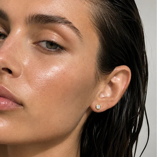 Cateana Bezel Stud Earring