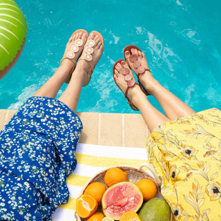Worth Flat Sandal-Luggage