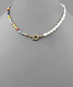 Freshwater Pearl & Bead Necklace