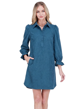 Placket Collar Dress