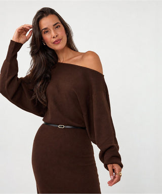 Dress Long Boatneck Knit
